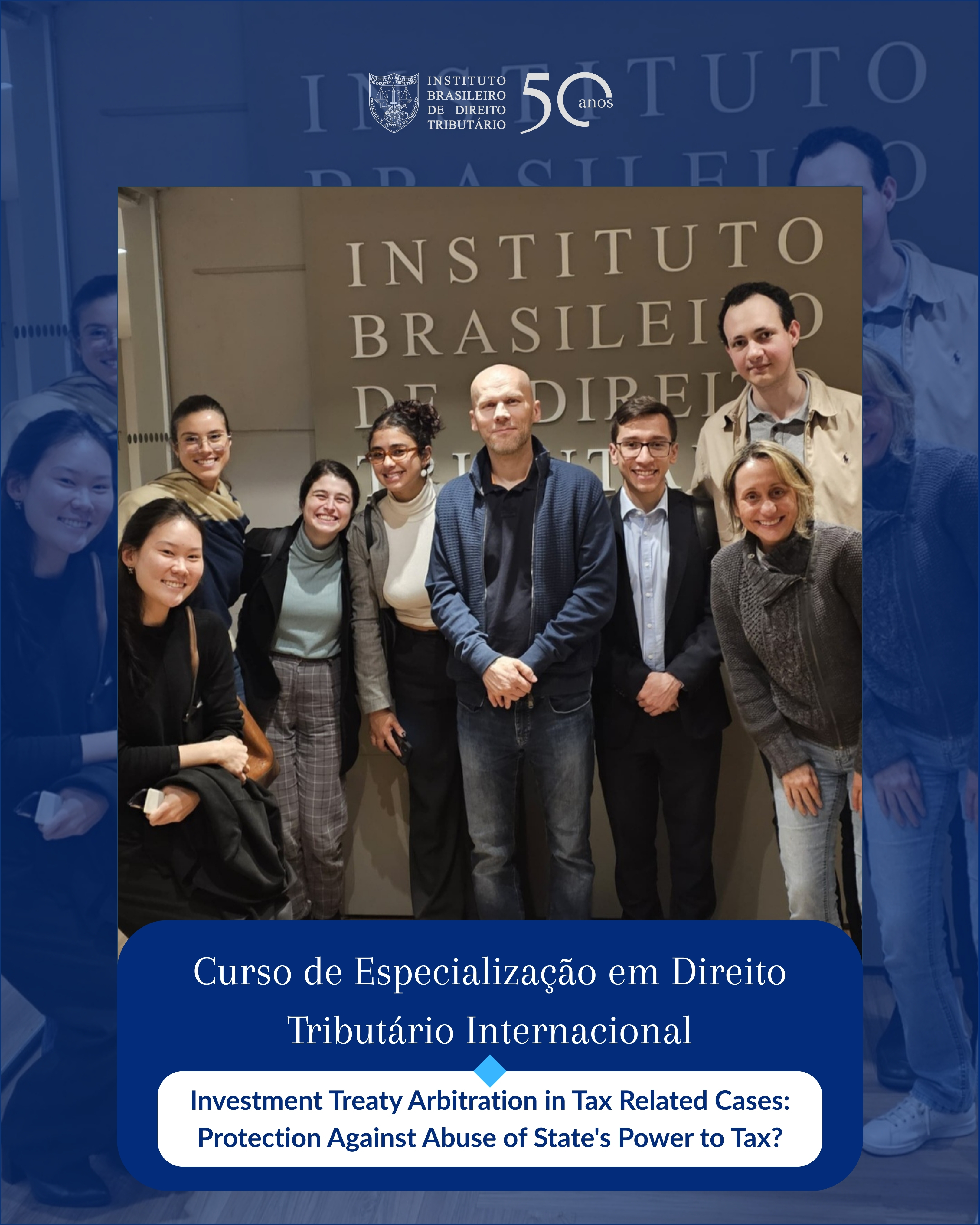 Curso de Especialização em Direito Tributário Internacional